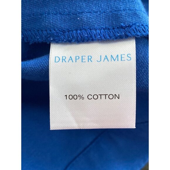 Draper James Women's Belted Utility Jacket 3X Blue Cotton Blend Gold Buttons - Picture 11 of 14